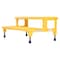 Vestil Adjustable Step Stand, 2 Step, 36 x 23", 15.25 Overall Height, Steel, Yellow ASP-36 - alternate 6