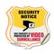 Signmission Security Notice Shield Sign This Propert, 18 inch X 18 inch, Vinyl Decal, 2PK SHI-D-2PACK-18-462 - alternate 1