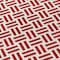 Homeroots 8' Red And Ivory Round Geometric Washable Indoor Outdoor Area Rug 614775 - alternate 6