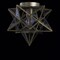 Jonathan Y Stella 12" Moravian Star Metal/Clear Glass LED Flush Mount, Gold/Clear JYL9035B - alternate 5