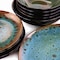 Gibson Elite Kyoto 16 Piece Stoneware Double Bowl Dinnerware Set in Teal 126967.16R - alternate 7