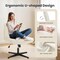 Yssoa Criss Cross Chair, Legged Home Office Desk Chair No Wheels Armless, Wide Seat Swivel Vanity C 3A88FNCHAIROFFICEBGE01 - alternate 4
