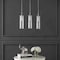 Jonathan Y Mium 21.63" 3-Light Modern Style Iron/Crystal/Glass Integrated LED Linear Pendant, Chrome JYL1705A - alternate 10
