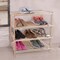 Lavish Home Shoe Storage Rack 4-Tier Wood Shoe Organizer Shelf Holds 12 Pairs Sneakers or Boots, Light Oak 83-10-4 - alternate 5