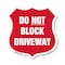Signmission Driveway Shield Sign Do Not Block Drivew, 12 Inch X 12 Inch, Aluminum Metal Sign SHI-A-12-378 - alternate 1