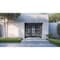 Vdomdoors Aluminum Double Doors Deux 1105 Gray Graphite Mirrored Glass 2 Sidelights Entry Modern Painted 96x9 DEUX1105DEXD-GRE-W12+72+12xH96-RH-O - alternate 5