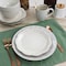 Elama White Lace 16 Piece Luxurious Stoneware Dinnerware with Complete Setting for 4 EL-WHITELACE16 - alternate 7