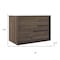 Homeroots 32" Dark Brown Wood Floating Bathroom Vanity With White Sink And Two Drawers 624102 - alternate 4