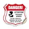 Signmission Pregnant Women Shield Sign Danger! Atten, 12 inch X 12 inch, Vinyl Decal, 2PK SHI-D-2PACK-12-433 - alternate 1