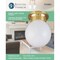 Boston Harbor Single Light Ceiling Fixture, 120 V, 60 W, 1-Lamp, A19 or CFL Lamp, Polished Brass Fixture F3BB01-33753L - alternate 3