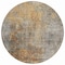Homeroots 8' Gray Silver And Charcoal Round Abstract Washable Indoor Outdoor Area Rug 577651 - alternate 5