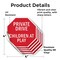 Signmission Private Drive Children at Play, 4 inch X 4 inch, Vinyl Decal, 5PK OC-D-5PACK-4-35 - alternate 4