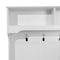 Flash Furniture Fraser 40" Wide Hall Tree with Double Door Storage Bench, Coat Rack with 4 Black Double Hooks, and 2 Upper Storage Cubbies in White NAN-FY-HY-HT04-WHT-GG - alternate 8