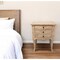 Homeroots 29" White Solid Wood Three Drawer Nightstand 488758 - alternate 5