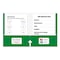 C-Line Products 8-1/2" x 11" Assorted 2-Pocket Laminated Paper Portfolio with 3-Hole Punch, 1/EA 06400 - alternate 8