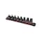 Sunex 3/8 in Drive Stubby 8-Piece Triple Square Impact Bit Socket Set 3640 - alternate 1
