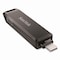 Sandisk Dual Phone USB 3.2 Type-C/Lightning Flash Drive, 256 GB, Black IX70N256GAG6NE - alternate 3