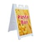 Signmission Pasta Bar, A-Frame & 2 Decals Installed, Heavy-Duty Plastic Frame SBHD-D-2436-Pasta Bar - alternate 1