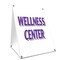 Signmission Wellness Center, 36 Inch x 24 Inch A-frame Yard Sign, Plastic Sign SBC-2436-Wellness Center - alternate 1
