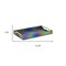 Homeroots 16in Rainbow Faux Shagreen Serving Tray With Handles 713549 - alternate 5