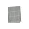 Homeroots 50" X 67" Light Gray And White Cotton Blend Woven Plaid Throw Blanket with Fringe 632899 - alternate 1