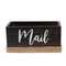 Homeroots 6" Dark Brown Wood Cube or Bin 661204 - alternate 1