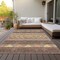 Homeroots 10' X 14' Brown Wheat And Copper Southwestern Washable Indoor Outdoor Area Rug 613896 - alternate 5