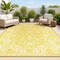 Jonathan Y Tela Bohemian Textured Weave Floral Yellow/Cream 4 ft. x 6 ft. Indoor/Outdoor Area Rug SMB100E-4 - alternate 1