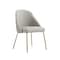 Manhattan Comfort Gracie Dining Chair in Stone and Gold - Set of 4 4-DC100-GST - alternate 9