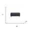 Homeroots 38in Black and Silver Faux Leather Storage Bench With Flip Top 248053 - alternate 5