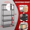 Shuntong Atlas 5-Tier 30 in.W x 12 in.D x 60 in.H Heavy Duty Storage Shelving Load 2000 Lbs, Laminated Board, Hammertone ATB-H30-12-60-5B - alternate 6