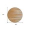 Homeroots 8' Brown Copper And Ivory Round Striped Washable Indoor Outdoor Area Rug 597279 - alternate 5