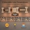Vaxcel Sunset Hill 4-Light Muted Brass Gold LED Contemporary Vanity Light with Clear Bubble Glass W0586 - alternate 9