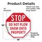 Signmission Stop Do Not Plow Snow onto Property, 18 Inch X 18 Inch, Vinyl Decal OC-D-18-193 - alternate 4