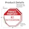 Signmission Private Property No Skateboarding, 4 inch X 4 inch, Vinyl Decal, 2PK OC-D-2PACK-4-155 - alternate 2