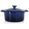 Megachef 2.7 Quart Round Enameled Cast Iron Casserole in Gradient Dark Blue 750124513M - alternate 5