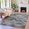 Homeroots 8' X 10' Gray And Silver Abstract Washable Indoor Outdoor Area Rug 631308 - alternate 4