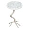 Homeroots 22" Silver And White Marble Round End Table 556507 - alternate 8