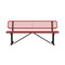 Leisure Craft Leisure Craft 6 FT Outdoor Bench with Back, Portable, Red B6WBP-RED - alternate 7