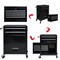 Wrightmaster 21 in. W x 13 in. D 6-Drawers Black Metal Rolling Tool Chest Combo ZR-245685 - alternate 5