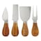 Megachef Acacia Wood 5 Piece Square Cheese Board with Knife Set 750122178M - alternate 5