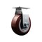 Service Caster 5 Inch Poly on Polyolefin Wheel Rigid Caster with Roller Bearing SCC-20R520-PPUR - alternate 1