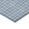 Homeroots 9' X 12' Denim Blue And Ivory Geometric Washable Indoor Outdoor Area Rug 614741 - alternate 6