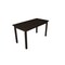 Homeroots 60" Dark Brown Solid Wood Dining Table 548924 - alternate 14