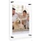 Fab Glass And Mirror Single Acrylic Magnet Wall Frame Size: 23in x8in for Art 5in x7in Black F1AC3M23X8BL - alternate 1