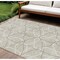 Homeroots 10' X 14' Beige And Ivory Geometric Washable Indoor Outdoor Area Rug 612988 - alternate 1