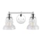 Jonathan Y Manhattan Vintage 18.5 in. 2-Light Metal/Glass Industrial Rustic LED Vanity, Chrome JYL3545B - alternate 5