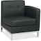 Office Star Collection: Wall Street Arm Chair, Black Seat, Black Back, 27" W 28" L 31" H, Leather Seat WST51RF-B18 - alternate 1