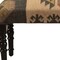 Homeroots 47in Shades of Brown Black Leg Southwest Upholstered Bench 483754 - alternate 3