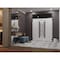 Vdomdoors Aluminum Double Doors Dekton 0163 Venezia Noce Top Transom Entry Door Painted (W72xH96) Left hand I DEKTON0163DEXD-VEN-W72xH96+16-LH-I - alternate 4